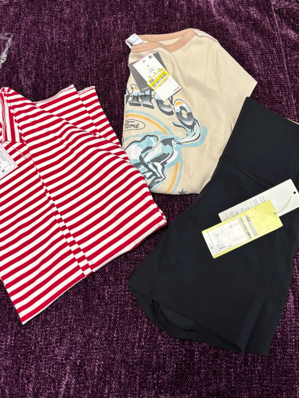 Girls Bundle of 2 Tops, 1 Pair of Shorts. NWT